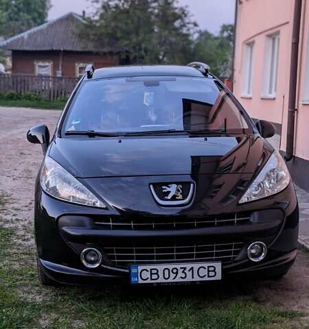 Черный Пежо 207, объемом двигателя 1.56 л и пробегом 263 тыс. км за 4700 $, фото 1 на Automoto.ua