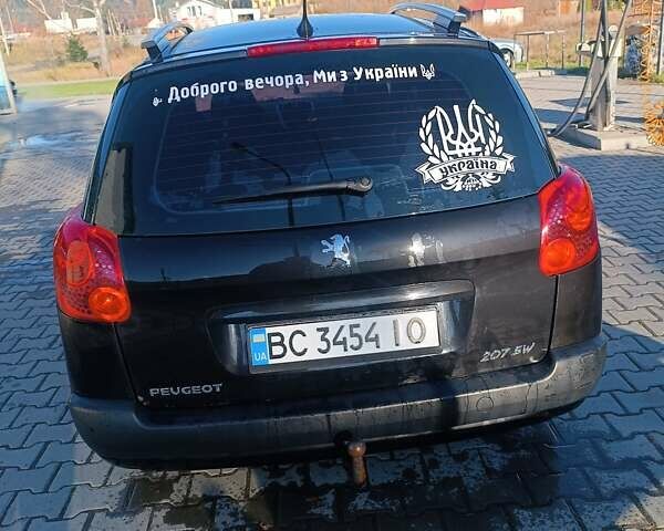 Черный Пежо 207, объемом двигателя 1.4 л и пробегом 285 тыс. км за 3500 $, фото 2 на Automoto.ua