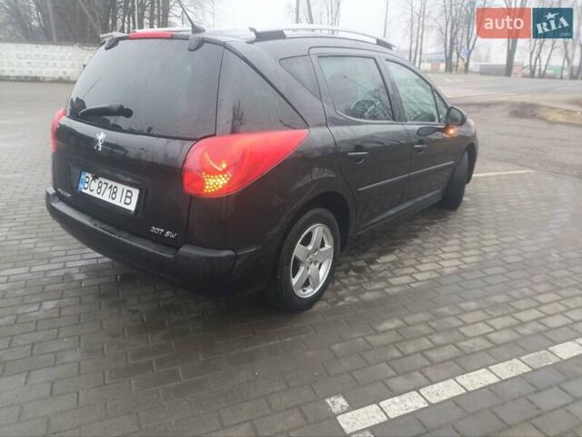 Чорний Пежо 207, об'ємом двигуна 1.4 л та пробігом 218 тис. км за 3600 $, фото 12 на Automoto.ua