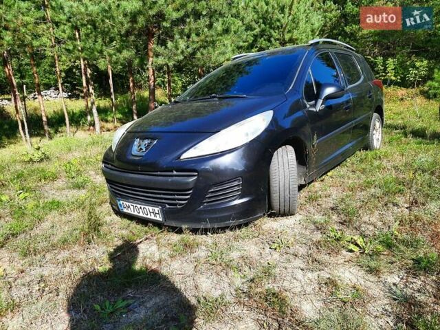 Чорний Пежо 207, об'ємом двигуна 1.56 л та пробігом 215 тис. км за 5000 $, фото 1 на Automoto.ua
