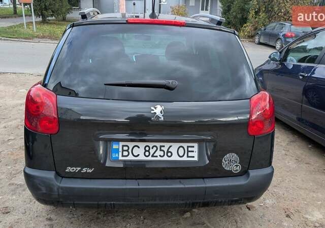 Черный Пежо 207, объемом двигателя 1.56 л и пробегом 255 тыс. км за 5000 $, фото 5 на Automoto.ua