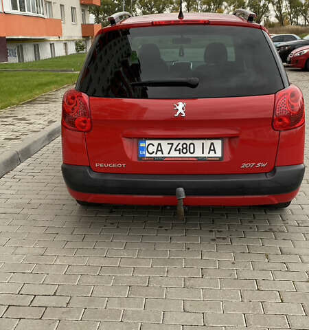 Красный Пежо 207, объемом двигателя 1.56 л и пробегом 265 тыс. км за 5500 $, фото 10 на Automoto.ua