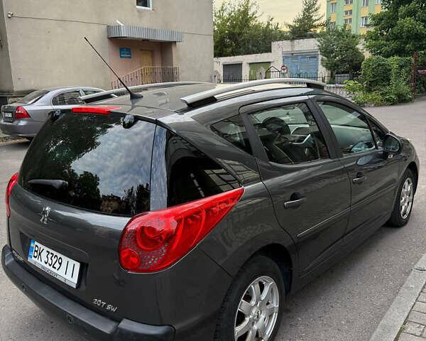 Сірий Пежо 207, об'ємом двигуна 1.6 л та пробігом 138 тис. км за 6500 $, фото 2 на Automoto.ua