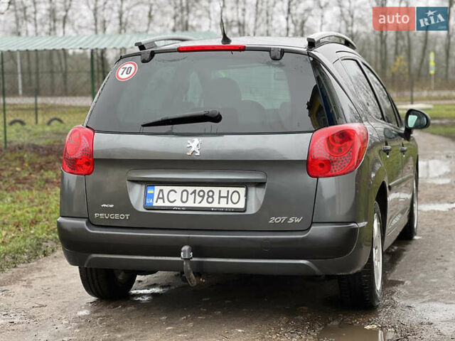 Серый Пежо 207, объемом двигателя 1.4 л и пробегом 126 тыс. км за 4800 $, фото 7 на Automoto.ua