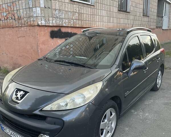 Серый Пежо 207, объемом двигателя 1.4 л и пробегом 174 тыс. км за 4300 $, фото 2 на Automoto.ua