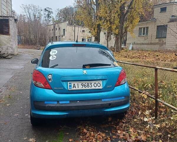 Синий Пежо 207, объемом двигателя 1.36 л и пробегом 193 тыс. км за 4500 $, фото 3 на Automoto.ua