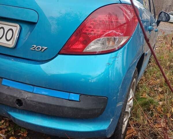 Синий Пежо 207, объемом двигателя 1.36 л и пробегом 193 тыс. км за 4500 $, фото 24 на Automoto.ua