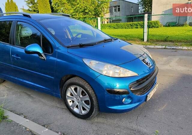 Синий Пежо 207, объемом двигателя 1.6 л и пробегом 287 тыс. км за 3750 $, фото 3 на Automoto.ua