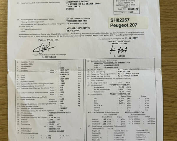 Синій Пежо 207, об'ємом двигуна 1.4 л та пробігом 122 тис. км за 5250 $, фото 22 на Automoto.ua