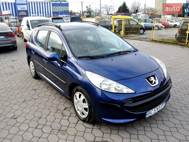 Синий Пежо 207, объемом двигателя 1.4 л и пробегом 250 тыс. км за 3800 $, фото 3 на Automoto.ua