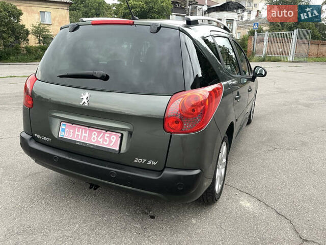 Зелений Пежо 207, об'ємом двигуна 1.6 л та пробігом 136 тис. км за 5550 $, фото 26 на Automoto.ua