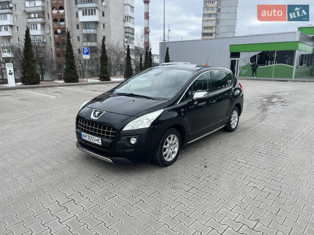 Черный Пежо 3008, объемом двигателя 1.56 л и пробегом 230 тыс. км за 7300 $, фото 1 на Automoto.ua