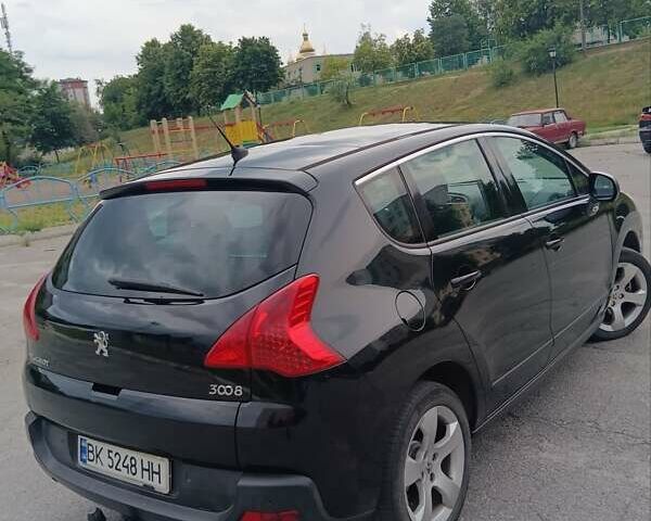 Черный Пежо 3008, объемом двигателя 2 л и пробегом 242 тыс. км за 8400 $, фото 1 на Automoto.ua