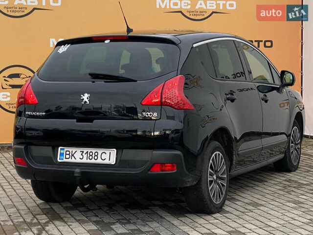 Черный Пежо 3008, объемом двигателя 1.6 л и пробегом 262 тыс. км за 8900 $, фото 4 на Automoto.ua