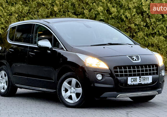 Черный Пежо 3008, объемом двигателя 1.6 л и пробегом 194 тыс. км за 9500 $, фото 1 на Automoto.ua