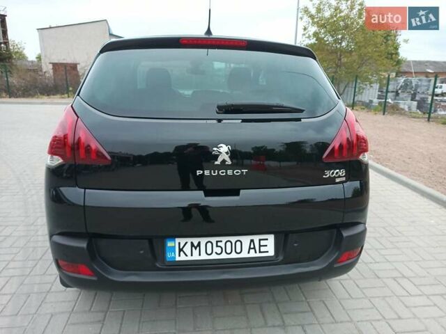 Черный Пежо 3008, объемом двигателя 1.6 л и пробегом 190 тыс. км за 10400 $, фото 1 на Automoto.ua
