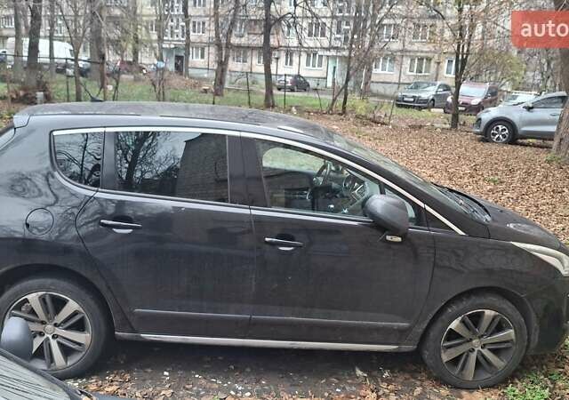 Черный Пежо 3008, объемом двигателя 1.56 л и пробегом 219 тыс. км за 12500 $, фото 1 на Automoto.ua