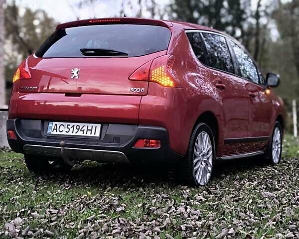 Красный Пежо 3008, объемом двигателя 1.6 л и пробегом 241 тыс. км за 8800 $, фото 1 на Automoto.ua