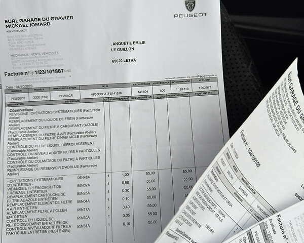 Серый Пежо 3008, объемом двигателя 1.6 л и пробегом 171 тыс. км за 14600 $, фото 75 на Automoto.ua