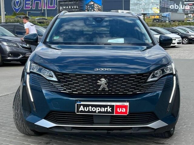 Синій Пежо 3008, об'ємом двигуна 2 л та пробігом 73 тис. км за 27790 $, фото 1 на Automoto.ua