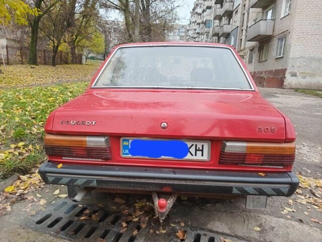 Червоний Пежо 305, об'ємом двигуна 1.6 л та пробігом 55 тис. км за 596 $, фото 5 на Automoto.ua