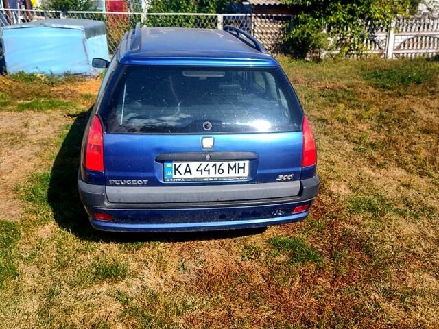 Синий Пежо 306, объемом двигателя 1.6 л и пробегом 200 тыс. км за 1500 $, фото 4 на Automoto.ua