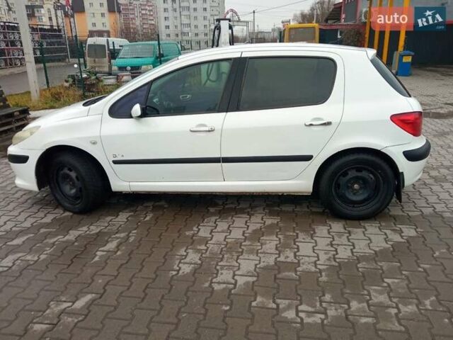 Білий Пежо 307, об'ємом двигуна 1.59 л та пробігом 370 тис. км за 3300 $, фото 1 на Automoto.ua
