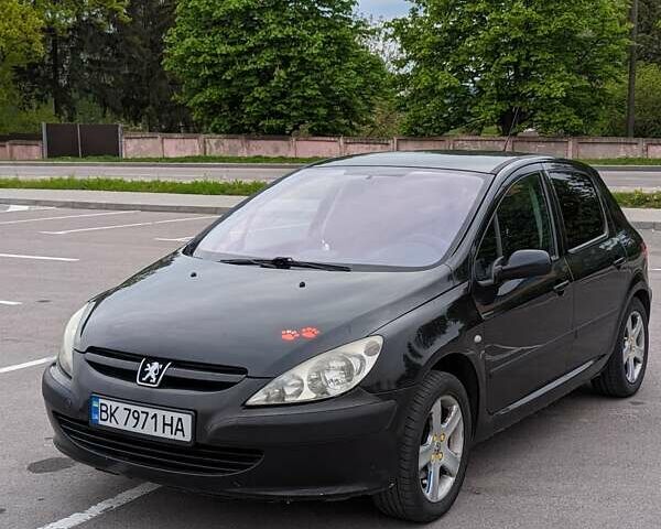 Чорний Пежо 307, об'ємом двигуна 2 л та пробігом 273 тис. км за 4300 $, фото 1 на Automoto.ua