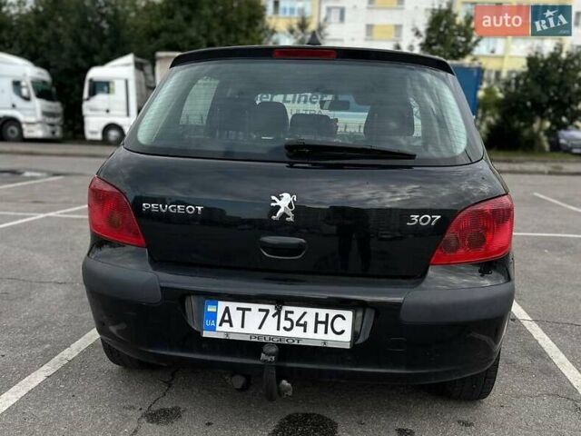 Черный Пежо 307, объемом двигателя 1.59 л и пробегом 280 тыс. км за 4100 $, фото 2 на Automoto.ua
