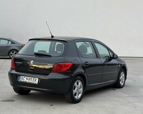 Пежо 307 2007 в Луцке на Automoto.ua Черный Пежо 307, объемом двигателя 1.6 л и пробегом 223 тыс. км за 4900 $, фото 2 на Automoto.ua
