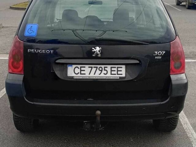 Чорний Пежо 307, об'ємом двигуна 1.6 л та пробігом 326 тис. км за 3724 $, фото 7 на Automoto.ua