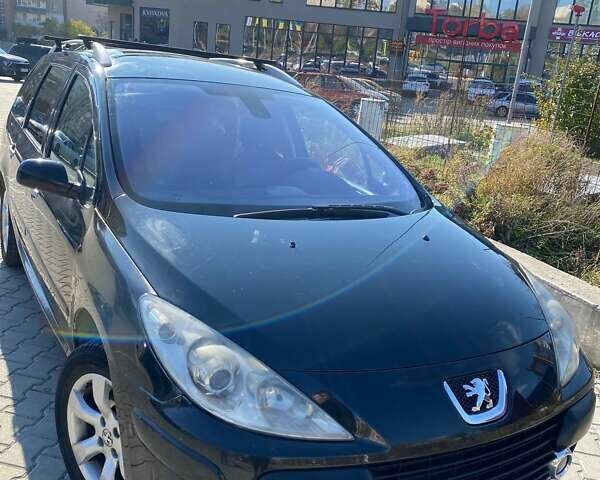 Чорний Пежо 307, об'ємом двигуна 2 л та пробігом 269 тис. км за 4500 $, фото 1 на Automoto.ua