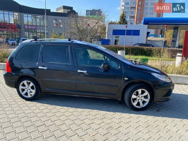 Чорний Пежо 307, об'ємом двигуна 2 л та пробігом 269 тис. км за 4500 $, фото 3 на Automoto.ua