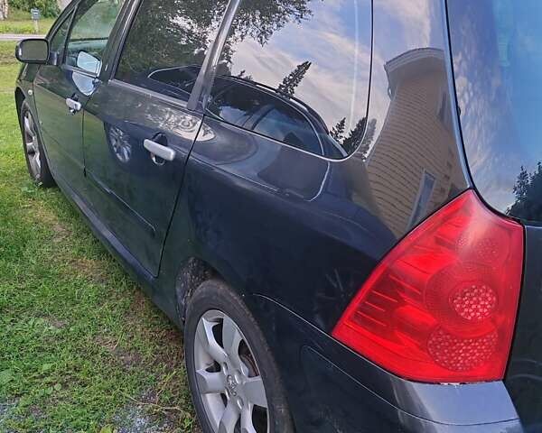 Чорний Пежо 307, об'ємом двигуна 1.56 л та пробігом 380 тис. км за 2500 $, фото 4 на Automoto.ua