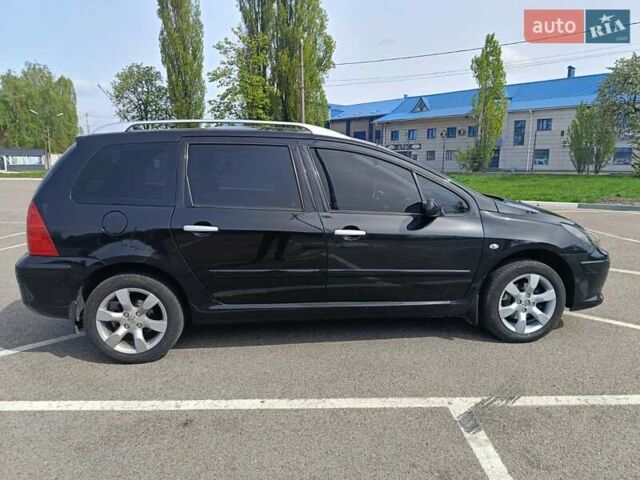 Черный Пежо 307, объемом двигателя 2 л и пробегом 253 тыс. км за 5000 $, фото 1 на Automoto.ua