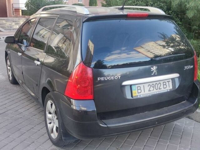 Чорний Пежо 307, об'ємом двигуна 2 л та пробігом 187 тис. км за 2600 $, фото 2 на Automoto.ua