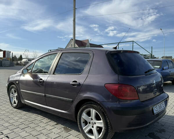 Фіолетовий Пежо 307, об'ємом двигуна 2 л та пробігом 262 тис. км за 3600 $, фото 6 на Automoto.ua