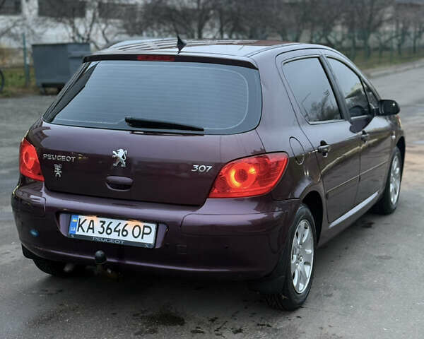 Фіолетовий Пежо 307, об'ємом двигуна 1.59 л та пробігом 183 тис. км за 4500 $, фото 5 на Automoto.ua