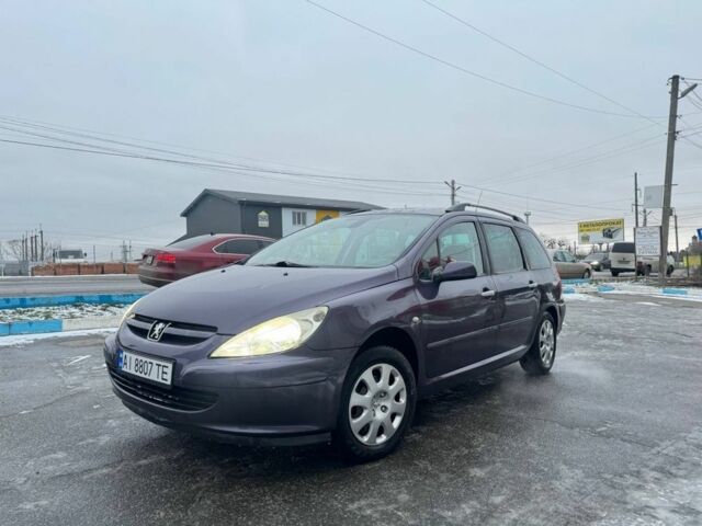 Фиолетовый Пежо 307, объемом двигателя 1.6 л и пробегом 325 тыс. км за 3800 $, фото 1 на Automoto.ua