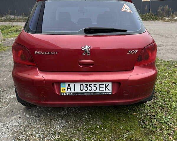 Красный Пежо 307, объемом двигателя 1.59 л и пробегом 155 тыс. км за 3900 $, фото 5 на Automoto.ua