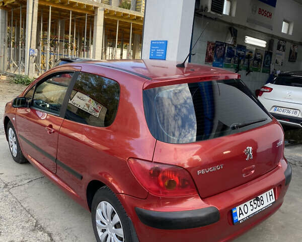 Червоний Пежо 307, об'ємом двигуна 1.59 л та пробігом 140 тис. км за 3700 $, фото 2 на Automoto.ua
