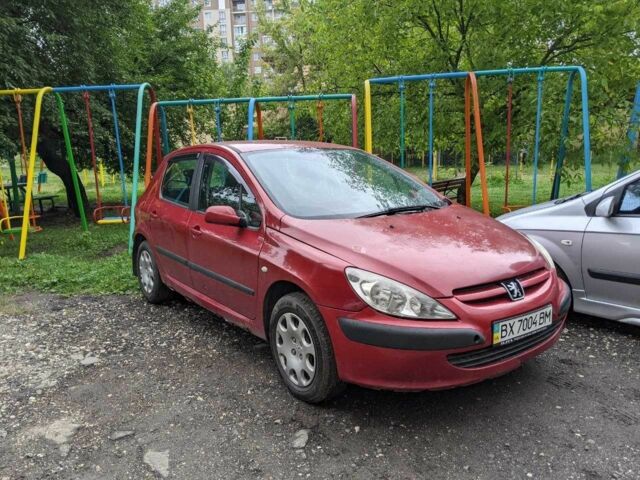 Красный Пежо 307, объемом двигателя 1.4 л и пробегом 277 тыс. км за 3000 $, фото 1 на Automoto.ua