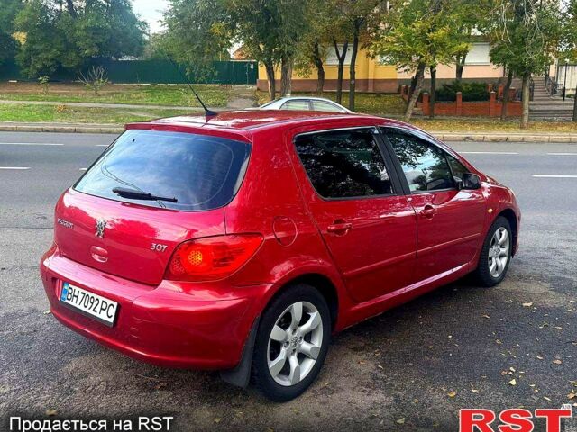 Красный Пежо 307, объемом двигателя 2 л и пробегом 215 тыс. км за 4299 $, фото 4 на Automoto.ua