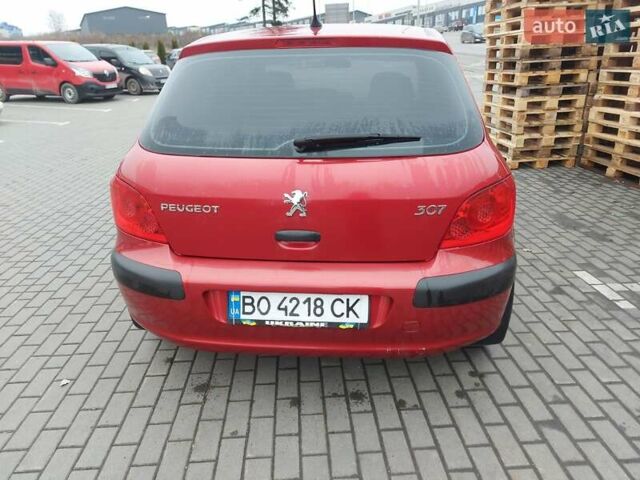 Червоний Пежо 307, об'ємом двигуна 1.4 л та пробігом 184 тис. км за 3350 $, фото 5 на Automoto.ua