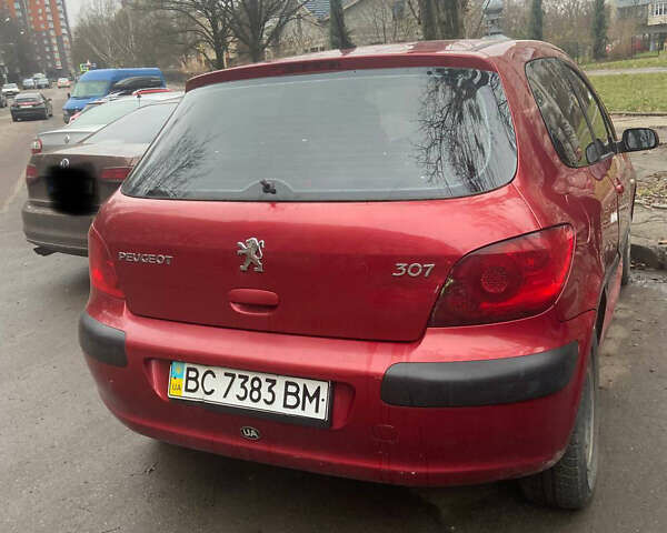 Червоний Пежо 307, об'ємом двигуна 1.59 л та пробігом 136 тис. км за 3500 $, фото 10 на Automoto.ua