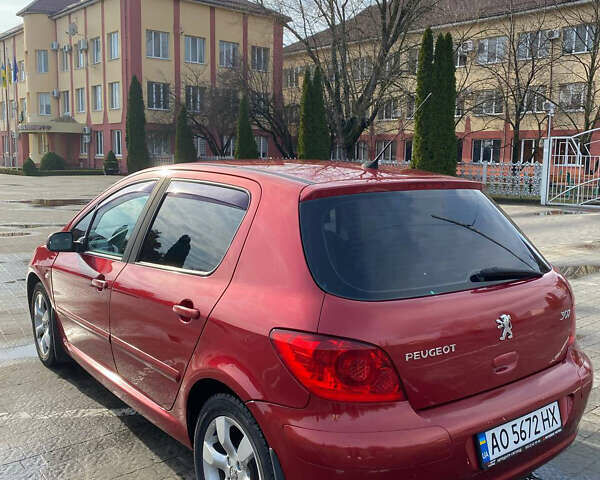 Червоний Пежо 307, об'ємом двигуна 1.59 л та пробігом 187 тис. км за 4990 $, фото 3 на Automoto.ua