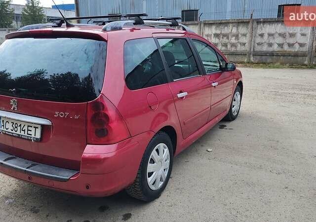 Червоний Пежо 307, об'ємом двигуна 2 л та пробігом 280 тис. км за 2200 $, фото 53 на Automoto.ua