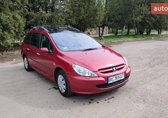 Червоний Пежо 307, об'ємом двигуна 2 л та пробігом 280 тис. км за 2200 $, фото 59 на Automoto.ua