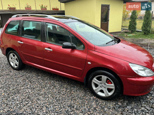 Червоний Пежо 307, об'ємом двигуна 2 л та пробігом 320 тис. км за 2100 $, фото 1 на Automoto.ua
