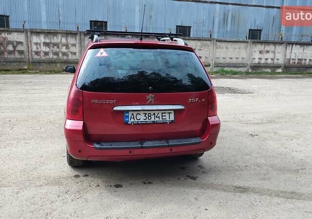 Червоний Пежо 307, об'ємом двигуна 2 л та пробігом 280 тис. км за 2200 $, фото 55 на Automoto.ua